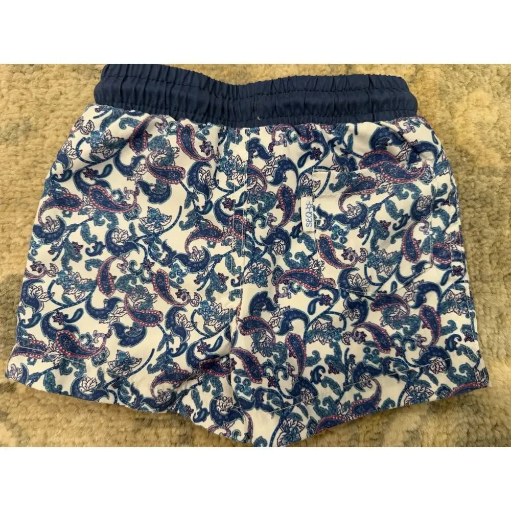 Sfera Baby Boys Paisley Short length Swim trunks Lined 6-12 Months